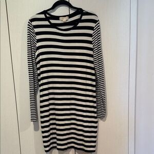 Michael Kors Black and White Striped dress